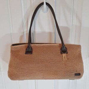 The Sak X Elliott Lucca Woven Nylon & Leather Trim Shoulder Bag